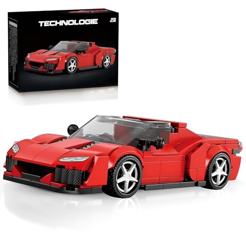 PlaySynthe Technik Speed Champions Rennwagen Bausteine, 298 Teile J50 Superauto Klemmbausteine, Superfahrzeug Modell Bausatz Spielzeug, Geschenk für Erwachsene und Kinder von PlaySynthe