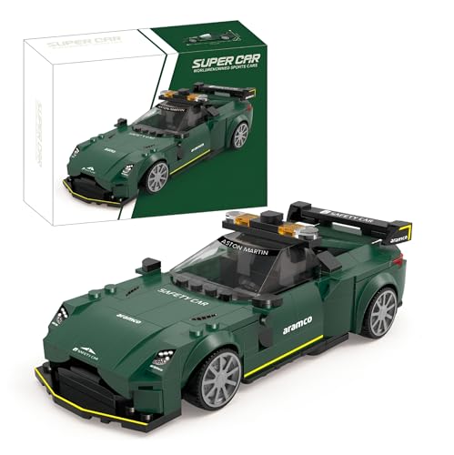 PlaySynthe Technik Sportwagen Bausteine Set, 348 Teile Retro Speed Champion Rennwagen Klemmbausteine Bausatz, Rennwagen Modell Spielzeug, Geschenke für Erwachsene und Kinder von PlaySynthe