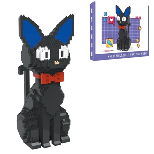PlaySynthe Tiere Katze Bausteine Bausatz, 1300 Teile Mini Schwarze Katze Klemmbausteine, MOC Mikro Tiere Bausteine Modell Spielzeug, Geschenk für Jungen und Mädchen PlaySynthe Tiere Katze Bausteine Bausatz, 1300 Teile Mini Schwarze Katze Klemmbausteine, MOC Mikro Tiere Bausteine Modell Spielzeug, Geschenk für Jungen und Mädchen von PlaySynthe