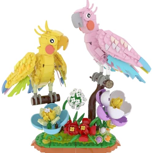 PlaySynthe Valentinstag Aras und Papageien Bausteine, Vogel Klemmbausteine, Kreative Tier Bausatz Modell Spielzeug, Wohnzimmer Dekor Geschenke für Erwachsene und Damen PlaySynthe Valentinstag Aras und Papageien Bausteine, Vogel Klemmbausteine, Kreative Tier Bausatz Modell Spielzeug, Wohnzimmer Dekor Geschenke für Erwachsene und Damen von PlaySynthe