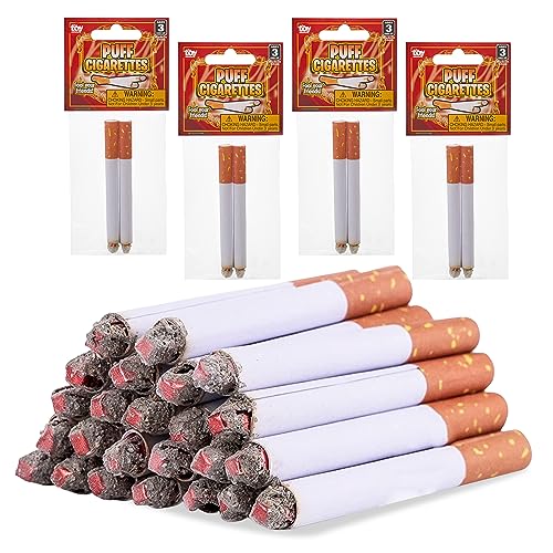 Playbees Fake Puff-Zigaretten, die Rauch wehen, 8 Stück, 8,25 cm, künstliche Zigaretten mit realistischem Look, Requisite für Streich, Halloween-Kostüm, Film oder Theaterspiel, lustiges Gag-Geschenk von Playbees