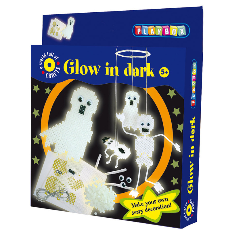 Bügelperlenset "Glow in the Dark" von Playbox