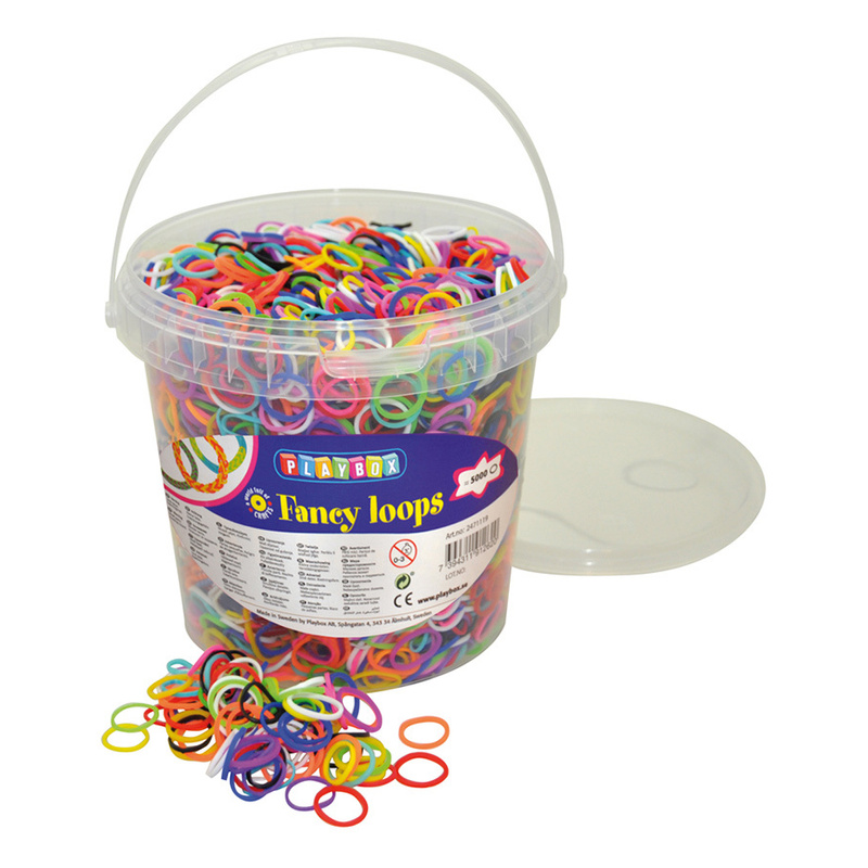 Gummibänder FANCY LOOPS 5000-teilig in bunt von Playbox