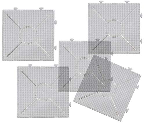 Playbox 2456269 Pinnwand Big Square, 10 Stück, farb-transparent, Mehrfarbig von Playbox