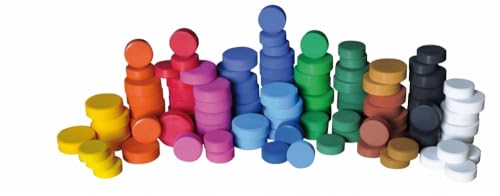 Playbox 2470432 Farbpuck, 6 Stück, Durchmesser: 5,5 cm, Farbe: Gelb von Playbox