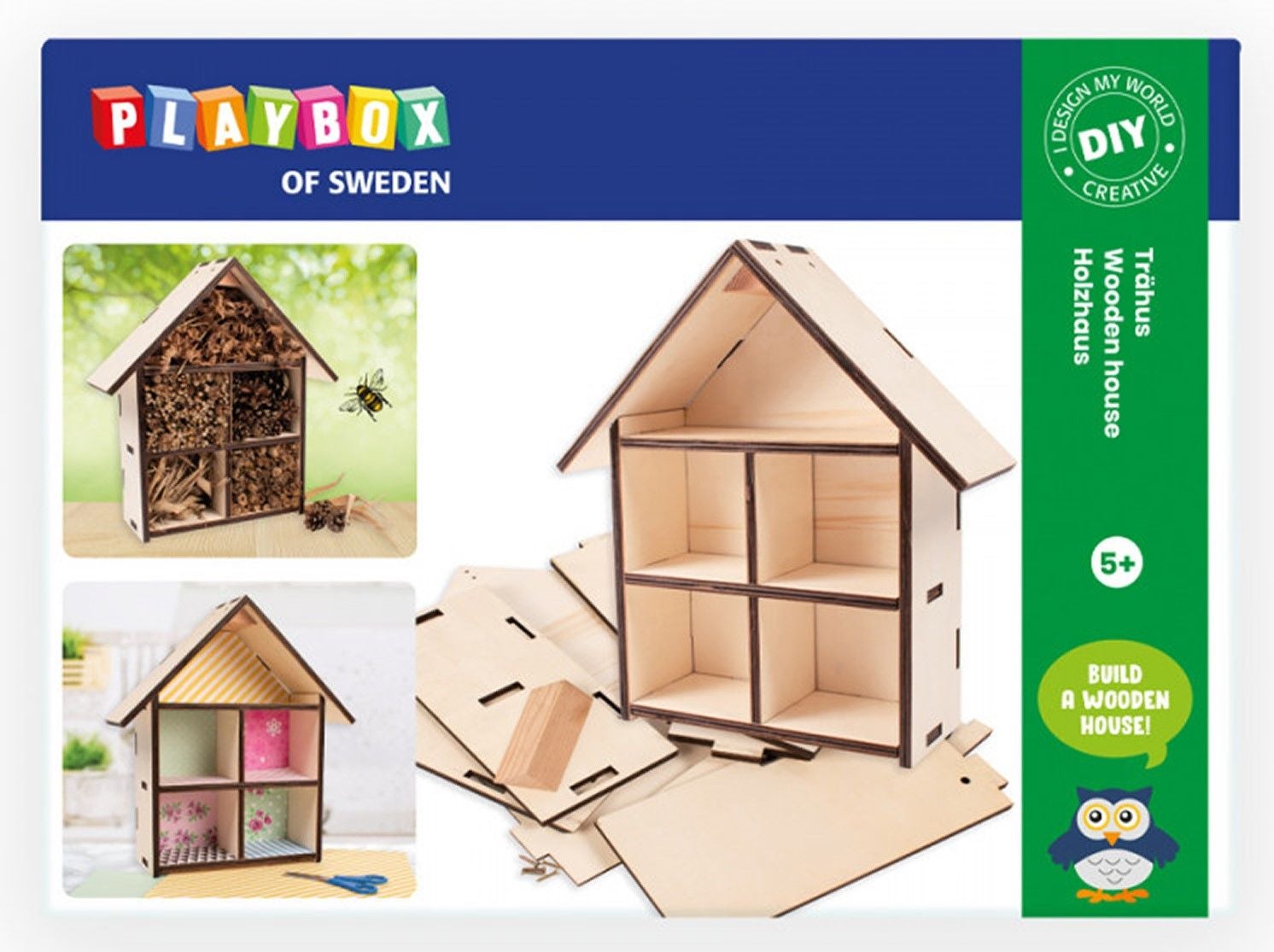 Playbox Bastelset Holzhaus Playbox Bastelset Holzhaus von Playbox