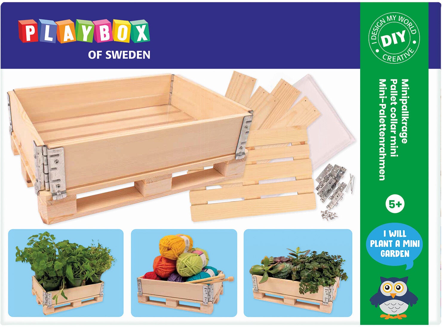 Playbox Bastelset Mini-Pflanzkiste von Playbox