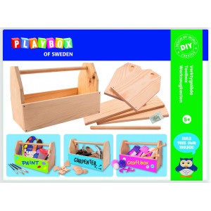 Playbox DIY Set Werkzeugkasten aus Holz von Playbox