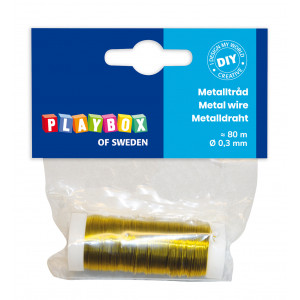 Playbox Metalldraht/Metalldraht Gold 0,3mm 80m von Playbox