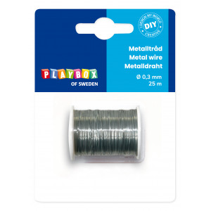 Playbox Metalldraht/Metalldraht Silber 0,3mm 25m von Playbox