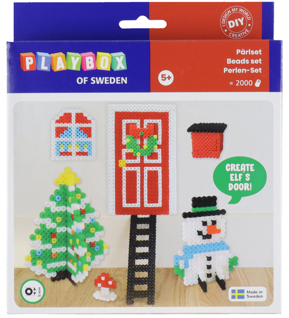 Playbox Perlenset - 2000 st. - Schneemann m. Tür - Playbox - One Size - Perlen Playbox Perlenset - 2000 st. - Schneemann m. Tür - Playbox - One Size - Perlen von Playbox