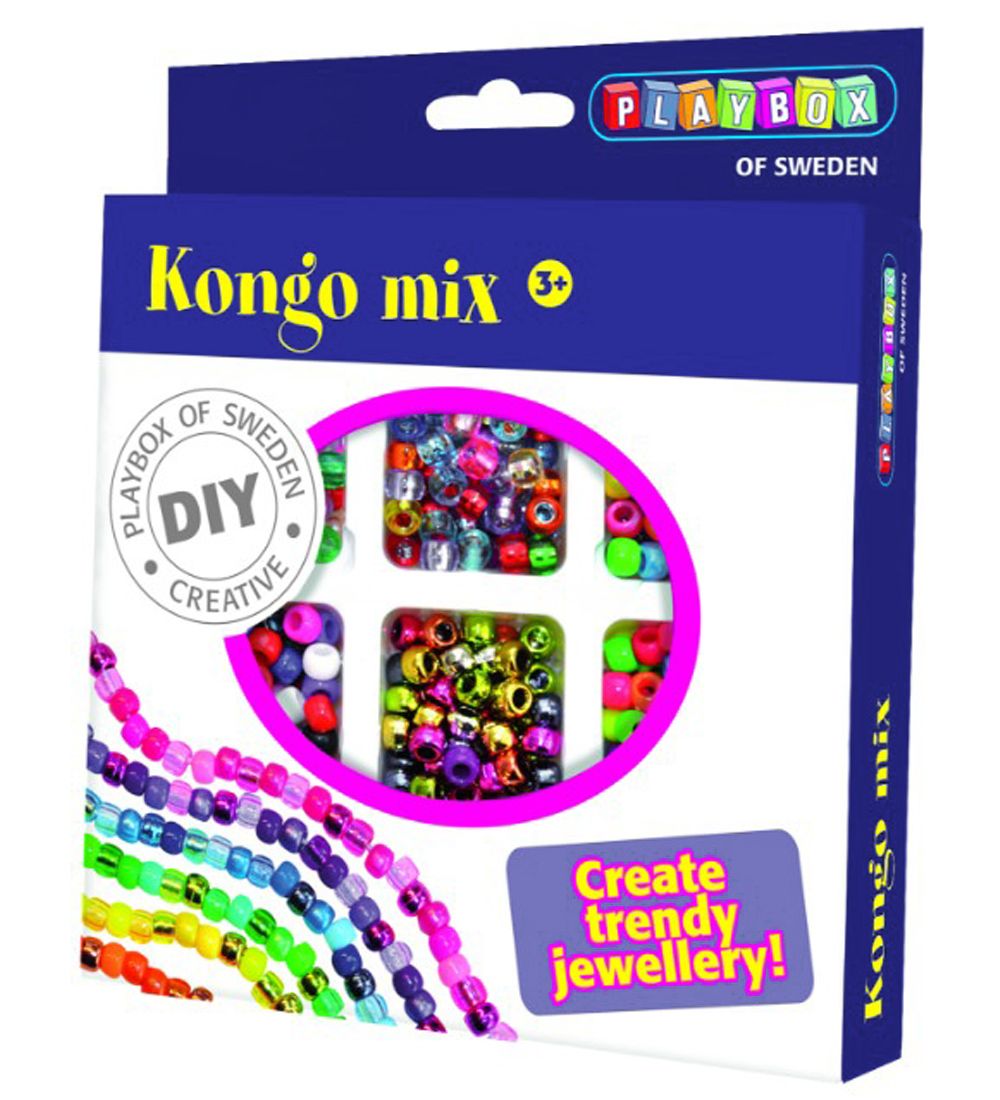 Playbox Perlenset - 480 st. - Kongo Mix - Playbox - One Size - Perlen Playbox Perlenset - 480 st. - Kongo Mix - Playbox - One Size - Perlen von Playbox