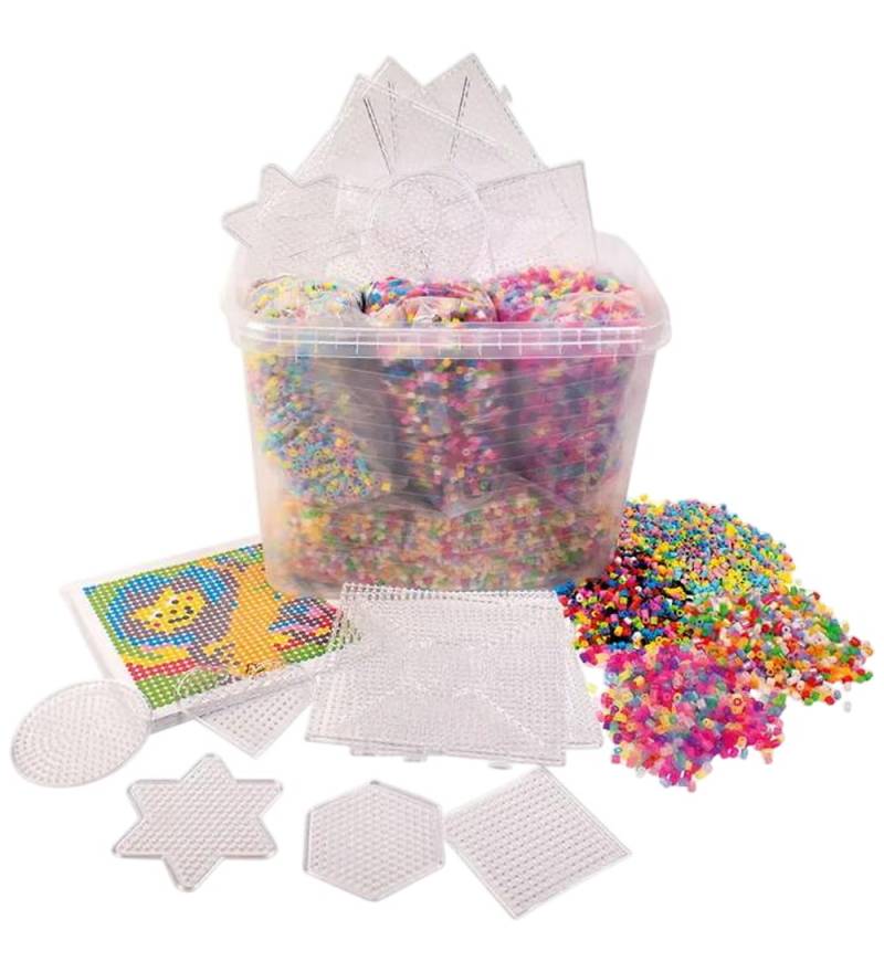 Playbox Perlenset - Starterset m. Muster, Platten und Perlen - Playbox - One Size - Perlen Playbox Perlenset - Starterset m. Muster, Platten und Perlen - Playbox - One Size - Perlen von Playbox