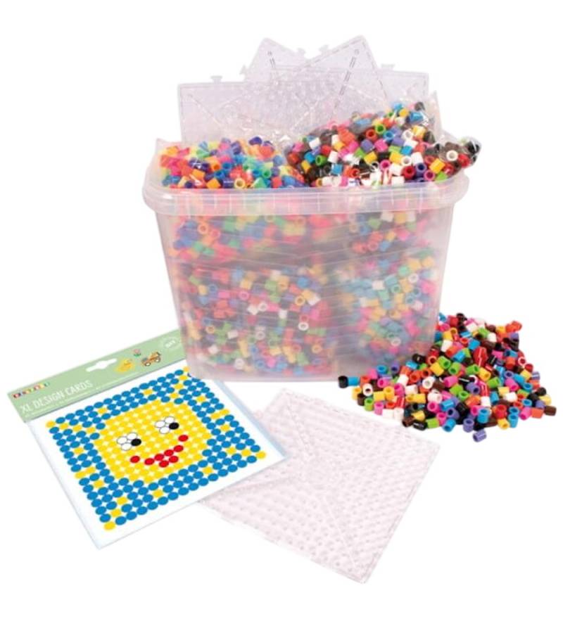 Playbox Perlenset m. Muster und Platten - XL Perlen - 1000 st. - Playbox - One Size - Perlen Playbox Perlenset m. Muster und Platten - XL Perlen - 1000 st. - Playbox - One Size - Perlen von Playbox