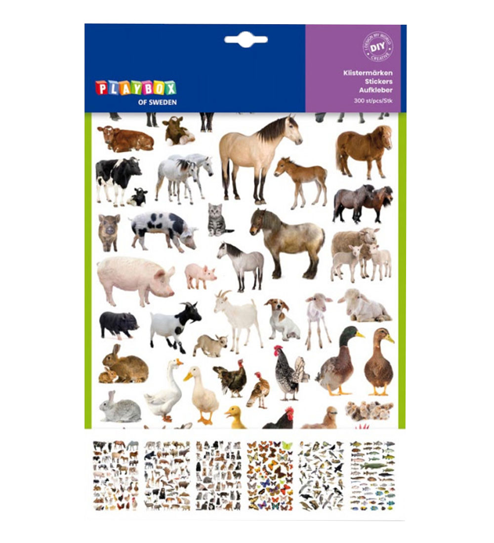 Playbox Stickers - 300 st. - Süß Animals - Playbox - One Size - Sticker Playbox Stickers - 300 st. - Süß Animals - Playbox - One Size - Sticker von Playbox