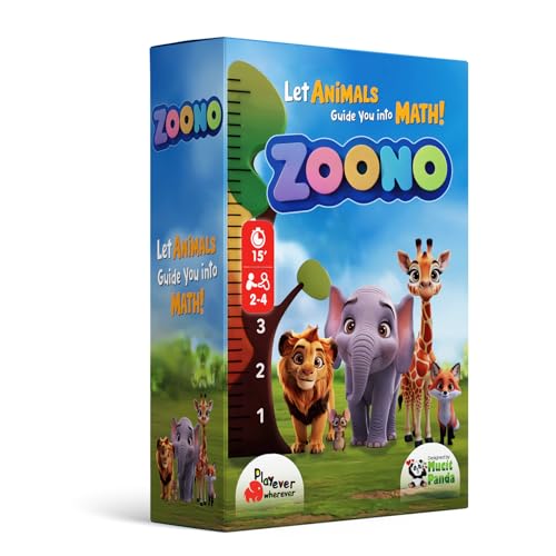 Playever Wherever Zoono – Lustiges Mathe-Kartenspiel für Kinder ab 3 Jahren | Lernspiel mit Zahlen & Tieren | Gesellschaftsspiel für 2-4 Spieler | Fördert Aufmerksamkeit & Zählfähigkeit Playever Wherever Zoono – Lustiges Mathe-Kartenspiel für Kinder ab 3 Jahren | Lernspiel mit Zahlen & Tieren | Gesellschaftsspiel für 2-4 Spieler | Fördert Aufmerksamkeit & Zählfähigkeit von Playever Wherever