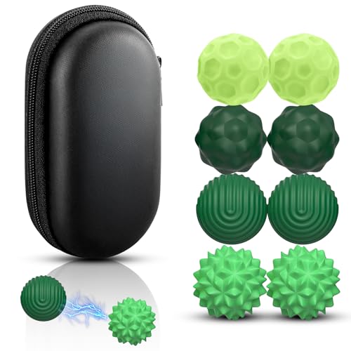 8 Stück Magnetische Sensorik Spielzeug Magnetic Fidget Toys Anti-Stress Entspannung Spielzeug mit Silikonhülle Magnetkugeln Stressball aus Silikon Anziehungskraft für Angst Partys(Grün) von Playexen