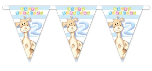 2. Geburtstag Junge Giraffe Party Wimpelkette Girlande Partygeschirr Partydeko hellblau Einweggeschirr Kindergeburtstag 2. Geburtstag Junge Giraffe Party Wimpelkette Girlande Partygeschirr Partydeko hellblau Einweggeschirr Kindergeburtstag von Playflip