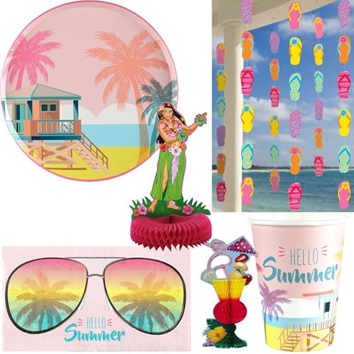 Hawaii Partydeko Set Sommerparty Strand Pool Hawaii Partydeko Set Sommerparty Strand Pool von Playflip