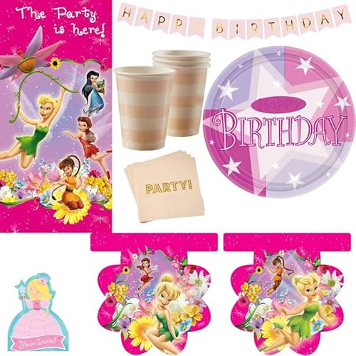 Partydeko Set Tinkerbell Partyset Kindergeburtstag Geburtstag Party von Playflip