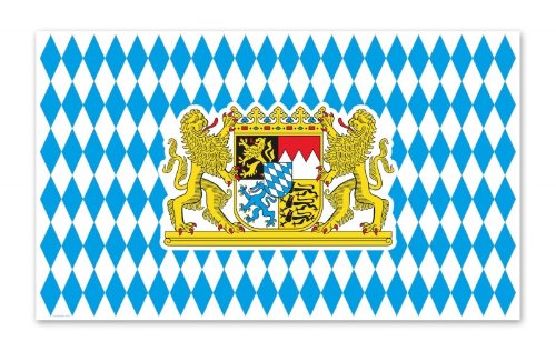 Playflip Fahne Bayern Wiesn 1,5m x 2,5m mit Wappen von Playflip