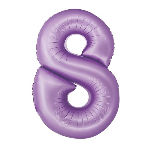 Playflip XL Folienballon Lavendel Zahl 8 von Playflip