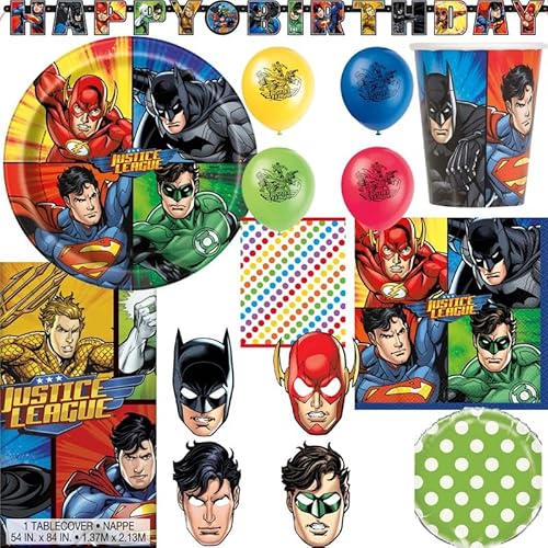 XL Partyset Justice League Kindergeburtstag Party Deko Geburtstag von Playflip