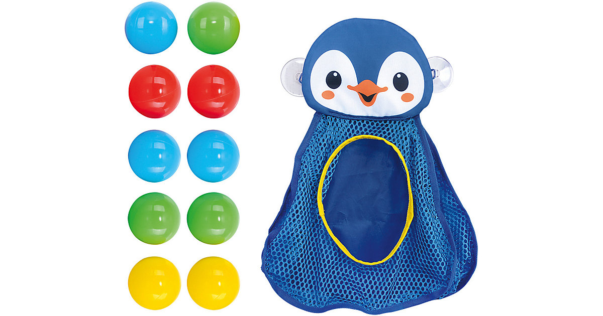 Badespielzeug Pinguin - Bath Organiser, inkl. 10 Bälle von Playgo