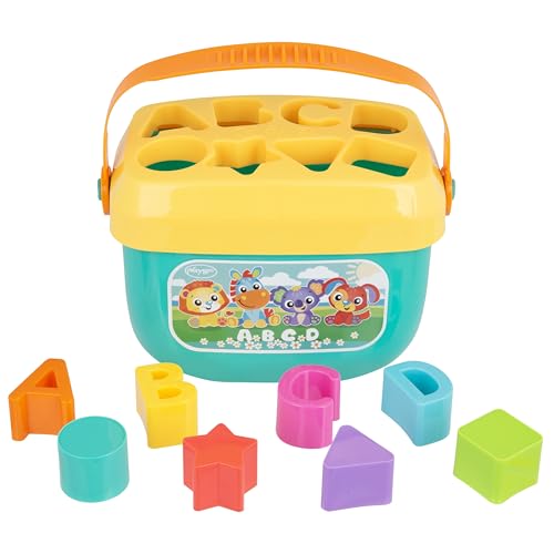 Playgro Animal Alphabet Sorting Bucket Lernwürfel mit Buchstaben und Formen zum Sortieren, 8-teilig, ohne Farbe, frühes Lernen Playgro Animal Alphabet Sorting Bucket Lernwürfel mit Buchstaben und Formen zum Sortieren, 8-teilig, ohne Farbe, frühes Lernen von Playgro