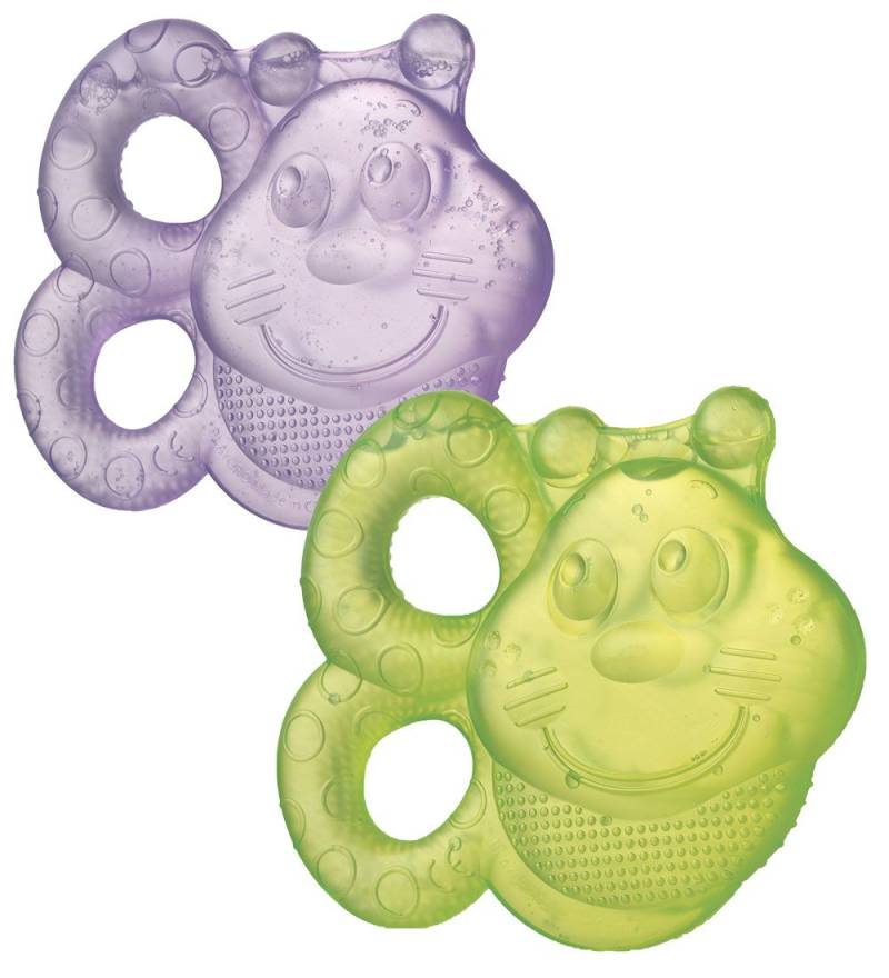 Playgro Beißring - 2er-Pack - Grün/Lila - Playgro - One Size - Beißringe von Playgro