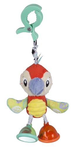 Playgro Dingly Dangly Mio Macaw Baby Toy - Interactive Sensory Development Toy, Crinkle Wings, Teether Foot - Easy Attach Clip - Infant Play Essential, Vibrant Colors Playgro Dingly Dangly Mio Macaw Baby Toy - Interactive Sensory Development Toy, Crinkle Wings, Teether Foot - Easy Attach Clip - Infant Play Essential, Vibrant Colors von Playgro