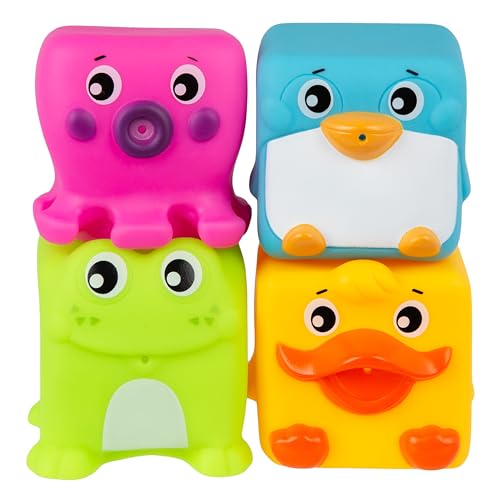Playgro Grip and Stack Cubes – Weiche Bausteine zum Stapeln und Beißen, lebendige Farben, sensorische Texturen und lustige Tiere Playgro Grip and Stack Cubes – Weiche Bausteine zum Stapeln und Beißen, lebendige Farben, sensorische Texturen und lustige Tiere von Playgro