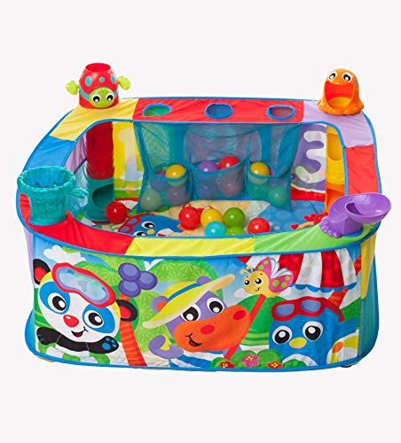 Playgro Pop Up Baby Bällebad - Babybällebad - Bällebad - Bälle - Kinderbälle - Babybälle - Babymotorik - Babysensorik - farbig Playgro Pop Up Baby Bällebad - Babybällebad - Bällebad - Bälle - Kinderbälle - Babybälle - Babymotorik - Babysensorik - farbig von Playgro