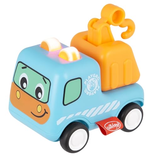 Playgro Rhythm Roadster Clip Clop, Truck Abschleppwagen Musik Clip Clop – Interaktives Fahrzeug für Kinder mit Geräuschen, lebendigen Farben und Rückzug von Playgro