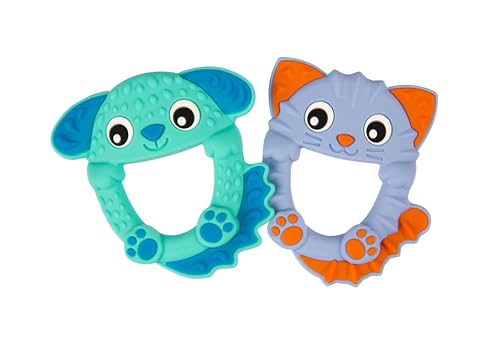 Playgro Silikon-Beißringe beruhigen und kauen von Playgro