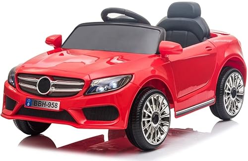 Kinder Elektroauto Cabrio GT, für Kinder mit USB LED, Kinderauto Kinderfahrzeug HIT !!!- Playhouse (Rot) von Playhouse
