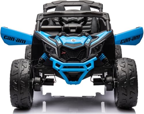 Playhouse Buggy Maverick 4x4 24V - 800W, Bluetooth, Ledersitz, 2 Stoßdämpfer, Eva Räder, 24V 7ah, Fernbedienung, Kinderauto Kinderfahrzeug Kinder Elektroauto (Blau) von Playhouse