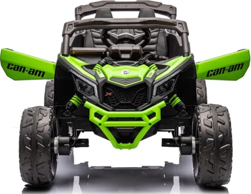 Playhouse Buggy Maverick 4x4 24V - 800W, Bluetooth, Ledersitz, 2 Stoßdämpfer, Eva Räder, 24V 7ah, Fernbedienung, Kinderauto Kinderfahrzeug Kinder Elektroauto (Grün) von Playhouse
