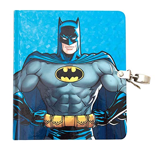 Playhouse DC Comics Batman Tagebuch mit schimmerndem Folienschloss und Schlüssel, liniert von Playhouse