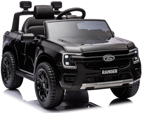 Playhouse Ford Ranger 90W, schwarz Leder, Kinderauto Kinderfahrzeug Kinder Elektroauto (schwarz) von Playhouse