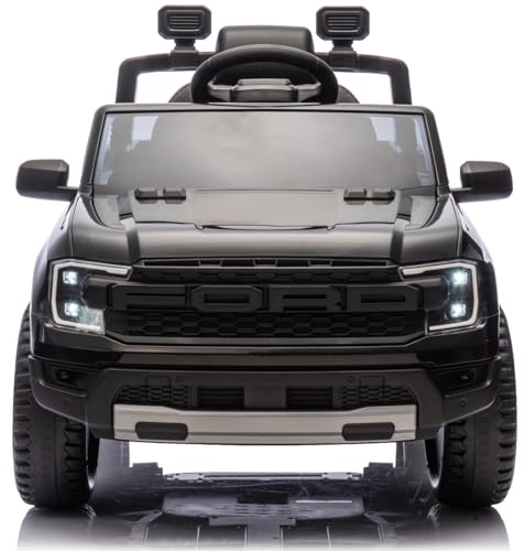 Playhouse Ford Ranger 90W, schwarz Leder, Kinderauto Kinderfahrzeug Kinder Elektroauto (schwarz) von Playhouse