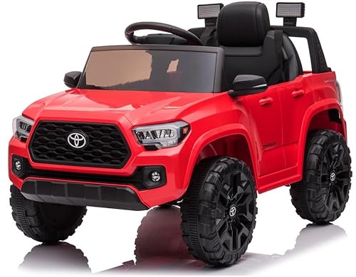 Toyota Tacoma Off-Road, FM-Radio Kinderauto Kinderfahrzeug Kinder Elektroauto (2. Rot) von Playhouse