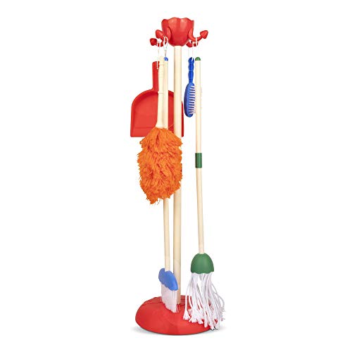 Playkidiz 6 Teilig Putzset Für Kinder - Kinder Reinigung Set Schließt Ein Mop, Bürste, Kinder Besen, Kehrschaufel Und Organizer-Ständer, Kunststoff-Spielhilfe, Reinigungsspielzeug Für Kleinkinder Playkidiz 6 Teilig Putzset Für Kinder - Kinder Reinigung Set Schließt Ein Mop, Bürste, Kinder Besen, Kehrschaufel Und Organizer-Ständer, Kunststoff-Spielhilfe, Reinigungsspielzeug Für Kleinkinder von Playkidiz