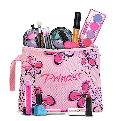 Playkidiz Echtes waschbares Spiel-Make-up-Set für Prinzessinnen – Kinder-Make-up-Set für Mädchen, ungiftig – komplettes Make-up-Anziehset mit Tasche Playkidiz Echtes waschbares Spiel-Make-up-Set für Prinzessinnen – Kinder-Make-up-Set für Mädchen, ungiftig – komplettes Make-up-Anziehset mit Tasche von Playkidiz