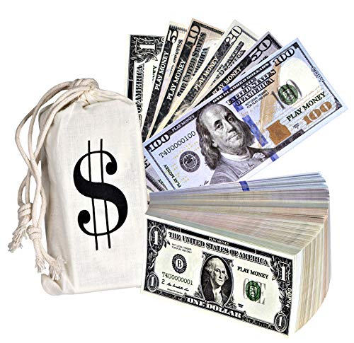 Playkidz Playkidiz-Dollar-Requisitengeld – Falschgeld für Werbung, Streiche, Geburtstagsfeiern und Brettspiele – so tun, als ob Geld für Kinder - Realistischer doppelseitiger Geldstapel Playkidz Playkidiz-Dollar-Requisitengeld – Falschgeld für Werbung, Streiche, Geburtstagsfeiern und Brettspiele – so tun, als ob Geld für Kinder - Realistischer doppelseitiger Geldstapel von Playkidiz