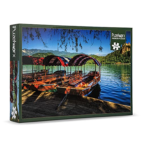 Puzelworx 1000 Teile Puzzle Lernpuzzle Familienspiel Geschenk für Erwachsene und Kinder (drei Boote) von Playkidz