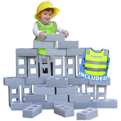 Playlearn Schaumstoffbausteine, echte Größe, 20 Stück Playlearn Schaumstoffbausteine, echte Größe, 20 Stück von Playlearn USA