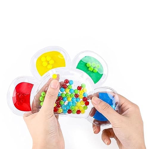 Blume Perle Matching Fidget Puzzle, Buntes Lernspielzeug Hand-Auge-Koordination, Pädagogische Farbabstimmung, Sortieren, Zählen von Playlearn