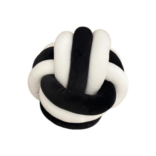 Playlearn Großer weicher Kuschelball für Kinder, 25 cm, sensorisches Stressabbau-Spielzeug, perfekt zur Bewältigung von Stress, Angst, sensorischen Problemen – Schwarz und Weiß von Playlearn