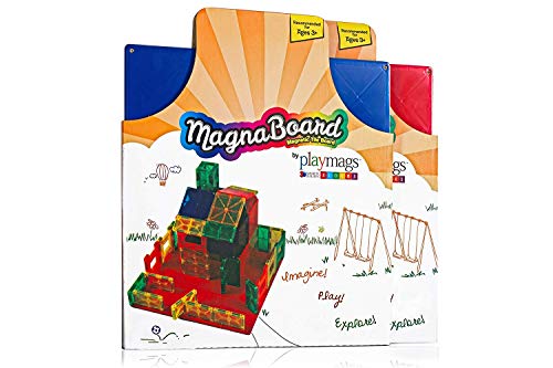Playmags Bauplatte - Magnetische Start Bauplatte oder andere magnetische Fliesen - Große auf jedes magnetisches Tile Spielzeug auf Hinzufügen - Farben können variieren von Playmags